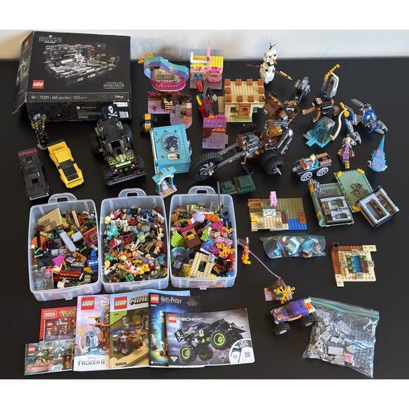 LEGO Bulk Lot Star Wars Technic Frozen Minecraft Movie 2 Sets Parts Figures - Picture 1 of 16